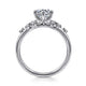 Gabriel & Co. ER15973R4W44JJ 14K White Gold Round Diamond Engagement Ring