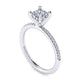 Gabriel & Co. ER16056R4W44JJ 14K White Gold Round Diamond Engagement Ring