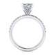 Gabriel & Co. ER16057R4W44JJ 14K White Gold Round Diamond Engagement Ring