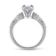14K White Gold Princess Cut Diamond Engagement Ring