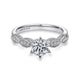 Gabriel & Co. ER3848W44JJ 14K White Gold Round Diamond Engagement Ring