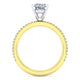 Gabriel & Co. ER4181O4M44JJ 14K White-Yellow Gold Oval Diamond Engagement Ring