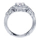 Platinum Round Halo Diamond Engagement Ring