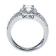 Platinum Oval Halo Diamond Engagement Ring