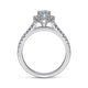 Gabriel & Co. ER6419M4W44JJ 14K White Gold Marquise Halo Diamond Engagement Ring