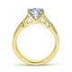 Gabriel & Co. ER6592Y4JJJ 14K Yellow Gold Round Diamond Engagement Ring