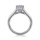 Gabriel & Co. ER6602W4JJJ 14K White Gold Round Diamond Engagement Ring