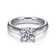 Gabriel & Co. ER6603W4JJJ 14K White Gold Round Diamond Engagement Ring