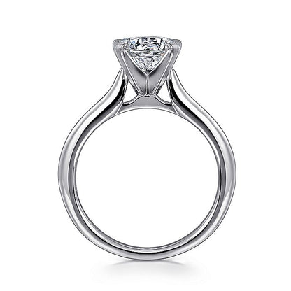 Gabriel & Co. ER6684R6W4JJJ 14K White Gold Round Diamond Engagement Ring