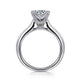 Gabriel & Co. ER6684R6W4JJJ 14K White Gold Round Diamond Engagement Ring