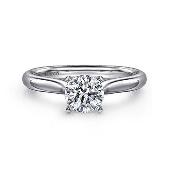 Gabriel & Co. ER6684W4JJJ 14K White Gold Round Diamond Engagement Ring