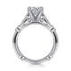 14K White Gold Round Diamond Engagement Ring