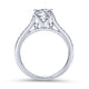 18K White Gold Round Diamond Engagement Ring