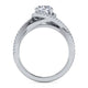 Platinum Round Halo Diamond Engagement Ring