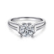 14K White Gold Round Diamond Engagement Ring