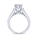 14K White Gold Round Diamond Engagement Ring