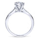 Gabriel & Co. 14k White Gold Contemporary Straight Engagement Ring