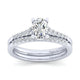 Gabriel & Co. 14k White Gold Contemporary Straight Engagement Ring