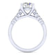 Gabriel & Co. 14k White Gold Contemporary Halo Engagement Ring