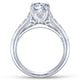 Gabriel & Co. 14k White Gold Contemporary Straight Engagement Ring