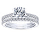 Gabriel & Co. 14k White Gold Contemporary Straight Engagement Ring