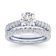 Gabriel & Co. 14k White Gold Contemporary Straight Engagement Ring