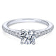 Gabriel & Co. 14k White Gold Contemporary Straight Engagement Ring