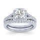 Gabriel & Co. 14k White Gold Entwined Halo Engagement Ring