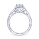 Gabriel & Co. 14k White Gold Hampton Halo Engagement Ring