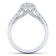 Gabriel & Co. 14k White Gold Entwined Halo Engagement Ring