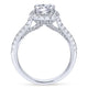 Gabriel & Co. 14k White Gold Entwined Halo Engagement Ring