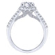 Gabriel & Co. 14k White Gold Entwined Halo Engagement Ring