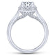 Gabriel & Co. 14k White Gold Entwined Halo Engagement Ring