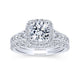 Gabriel & Co. 14k White Gold Entwined Halo Engagement Ring