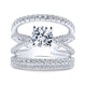 Gabriel & Co. 14k White Gold Nova Split Shank Engagement Ring