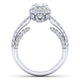 Gabriel & Co. 14k White Gold Infinity Halo Engagement Ring