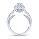 Gabriel & Co. 14k White Gold Infinity Halo Engagement Ring