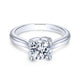 Gabriel & Co. 14k White Gold Contemporary Straight Engagement Ring