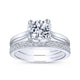 Gabriel & Co. 14k White Gold Contemporary Straight Engagement Ring