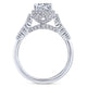 Gabriel & Co. 14k White Gold Infinity Straight Engagement Ring