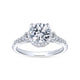 Gabriel & Co. 14k White Gold Infinity Straight Engagement Ring