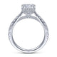 Gabriel & Co. 14k White Gold Infinity Straight Engagement Ring