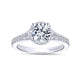 Gabriel & Co. 14k White Gold Infinity Straight Engagement Ring
