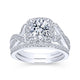 Gabriel & Co. 14k White Gold Infinity Halo Engagement Ring