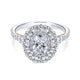 Gabriel & Co. 14k Two Tone Gold Embrace Double Halo Engagement Ring