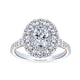 Gabriel & Co. 14k Two Tone Gold Embrace Double Halo Engagement Ring
