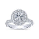Gabriel & Co. 14k White Gold Embrace Double Halo Engagement Ring