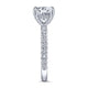 Gabriel & Co. 14k White Gold Contemporary Straight Engagement Ring