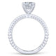 Gabriel & Co. 14k White Gold Contemporary Straight Engagement Ring