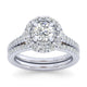 Gabriel & Co. 14k Two Tone Gold Embrace Double Halo Engagement Ring